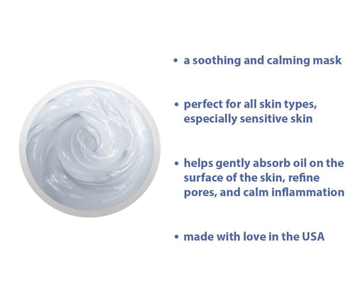Raya Azulen Soothing Masque (602), Calming Facial Treatment Mask for Sensitive Skin, Tones Complexion