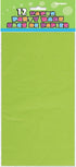 Vibrant Lime Green Paper Party Bags, Pack of 12, Premium Quality