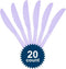 Lavender Plastic Heavy Weight Knives, 20 Count Premium Disposable Cutlery for Home Use and Occasions