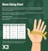 X3 Blue Nitrile Disposable Industrial Gloves, 3 Mil, XX-Large, Box of 100, Latex/Powder-Free