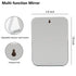YEAKE 8-Inch Table Desk Vanity Makeup Mirror, Portable Folding Mirror with Metal Stand for Travel and Bathroom (Gray)