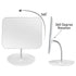 Table Vanity Mirror with Stand, Makeup Mirror for Desk, Adjustable Flexible Gooseneck, 360° Rotation Portable Mirror