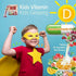 Vita Ginseng Kids Vitamin D, 7 Berries, Banana, 20 Vegetables, Milk Powder for Immune Support, Focus, 30 Packets