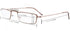 Eyekepper 5-Pack Stainless Steel Frame Half-eye Style Reading Glasses, Gunmetal +1.50