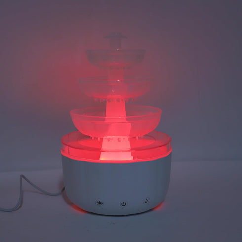 Jeffergarden 500ml Fountain Diffuser Humidifier, Quiet Aromatherapy with Capacity for Living Room and Bedroom