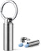 TISUR Portable Pill Cases, Metal Titanium Pill Holder Keychain Waterproof Medicine Organizer Case for Travel