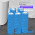 54 Counts Disposable Toilet Brush Refills, Bathroom Cleaner Refill Heads (54pcs Blue Ocean)
