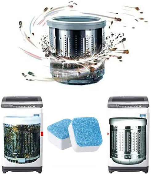 Washing Machine Cleaner Descaler Tablets, Deep Clean Formula for Front Load and Top Load Machines, Removes Odors and