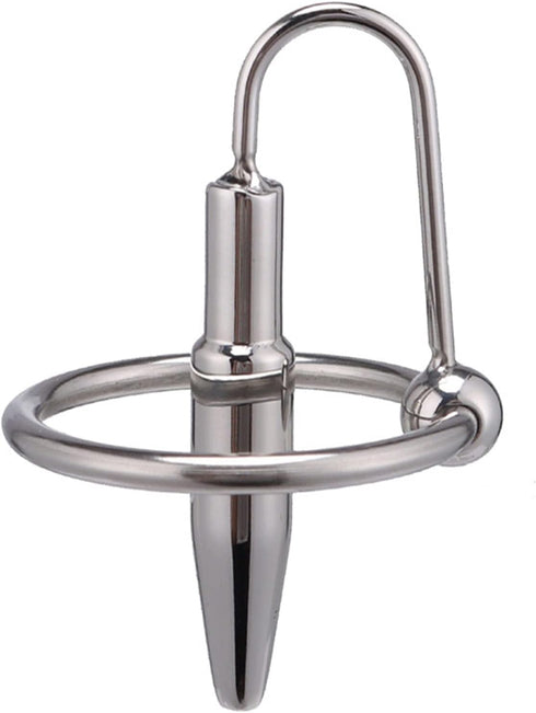 Set 3PCS Male Metal Urethral Sounding Penis Plug Urethral Sounds Toys Different Style Penis Plug with Penis Cock Ring