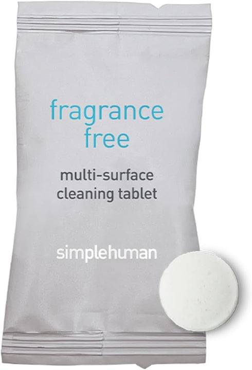 simplehuman Multi-Surface Cleaning Tablets, Fragrance Free, 12 Tablets