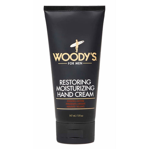 Woody's 5 Fl Oz Restoring Hand Cream for Men, Moisturizing & Soothing Rapid Relief for Rough, Dry Hands