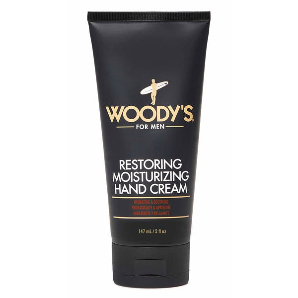 Woody's 5 Fl Oz Restoring Hand Cream for Men, Moisturizing & Soothing Rapid Relief for Rough, Dry Hands