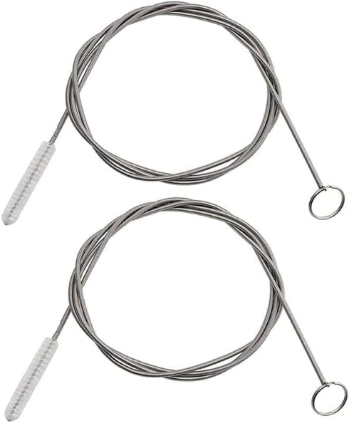 Extra Long 155CM Pipe Tube Cleaner, Flexible Drain Brush, 3pcs Skinny Tube Spiral Cleaning Brush
