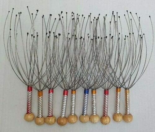 Head Scalp 10 Scalp Head Neck Scratcher Massager Stress Releif Tool Acupressure Therapy