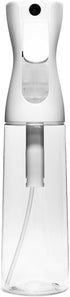 Spray Bottle, Continuous Spray Bottle for Hair, 10.1oz Nano Fine Plastic Water Mist Sprayer for Skincare