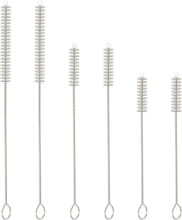 6-Piece Straw Cleaner Brush Set, Extra Long Cleaning Brushes for Stanley Tumbler, Sippy Cup, Water Bottle, and Straws
