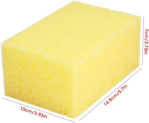KIMISS Car Sponge Pad, Handheld Nonslip Shape Washing Cleaner Tool for Car Auto Motorcycle (5pcs)