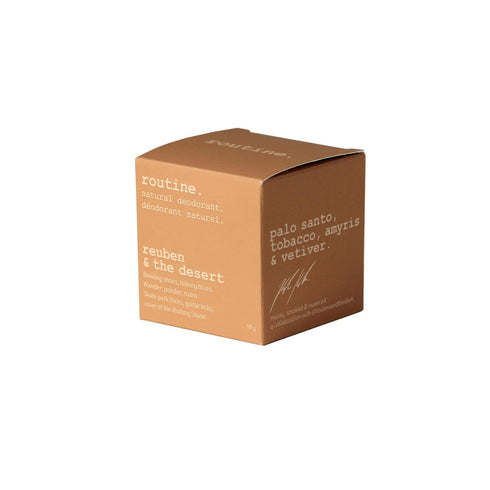 Routine. Natural Deodorant Reuben & The Desert Deo Jar | 2 Fluid Oz. - Extra Sensitive Skin Formula, Aluminum Free
