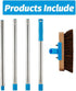 Heavy Duty Deck Brush with Long Handle, 60" Floor Scrub Brush with Stiff Natural Bristles for Outdoor Cleaning