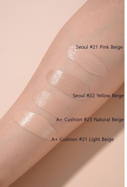 TROIAREUKE A+ Cushion Foundation (Shade 23) - Natural Coverage Foundation Makeup, Moisturizing Finish for Sensitive Skin