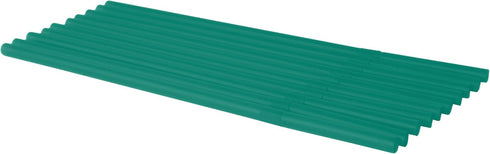 Made in USA Pack of 250 Flexible Disposable Plastic Drinking Straws (8.25" X 0.23", Green)