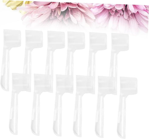 Ipetboom 12pcs Set Othbrush Head Dust Cover Electric Toothbrush Round Head Cap Travel Friendly
