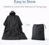 moovon Waterproof Wheelchair Poncho Rain Cover for Electric Wheelchair & Mobility Scooter, Full Body Rain Cape