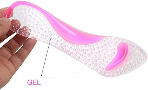High Heel Insoles Inserts - 3/4 Gel Cushion Pads for Women High Heel Sandals and Boots, Clear