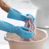 HSL Household Cleaning Gloves - Reusable Kitchen Dishwashing Gloves, Latex Free, Cotton Lining, Waterproof, Non-Slip