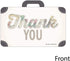 Set 12 Big Dot of Happiness World Awaits - Shaped Thank You Cards - Travel Themed Party Thank You Note Cards