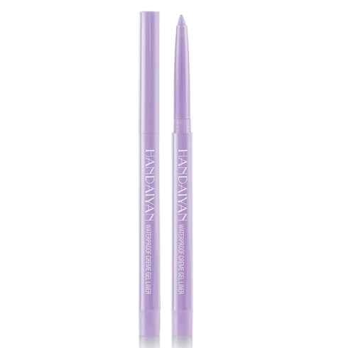 Waterproof Eyeliner Pencil, Long-lasting Light-purple Eyeliner, High-Pigmented Colorful Pen for Women