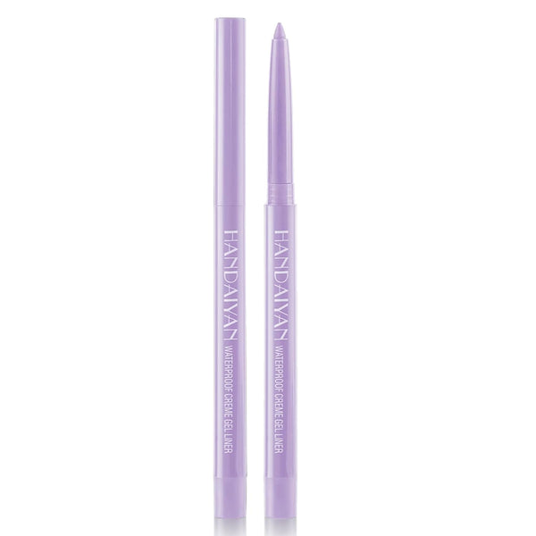 Waterproof Eyeliner Pencil, Long-lasting Light-purple Eyeliner, High-Pigmented Colorful Pen for Women