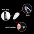 Push-in Eyeglass Nose Pads, 6 Pairs of 15mm Soft Silicone Air Chamber Nose Pads for Glasses