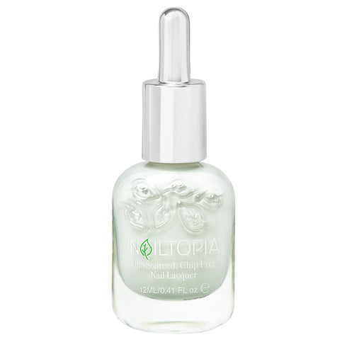 Nailtopia Plant-Based Chip Free Nail Lacquer - Non Toxic, Long-Lasting Polish, So Fresh, So Clean (White) - 0.41oz