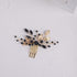 YERTTER Wedding Black Crystal Leaf Bridal Hair Comb Clip, Wedding Hair Accessories for Bride, Bridesmaid, Flower Girls