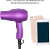 Wazor Compact 1000W Blow Dryer for Kids & Pour Painting Mini Travel Hair Dryer for RV, Ionic Lightweight Dryer with Concentrator, Cool Shot Button, Purple