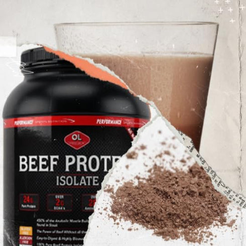 Olympian Labs Beef Protein Isolate, 1 Pound, Chocolate, 16 Ounce (03273)