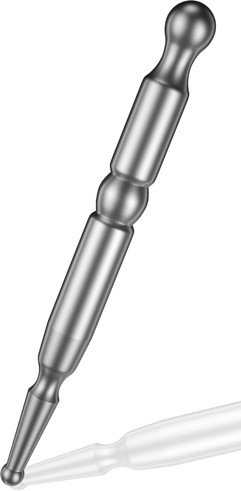 Jongait 4.92-Inch-Long Urethral Sounds for The Experienced Users - Stainless-Steel Urethral Dilator Penis Plug
