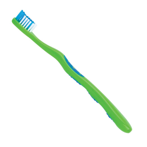 Practicon SmileGoods Y331 Child Toothbrush, Soft, Paw Print Grip, Assorted Colors, Bulk Pack of 72