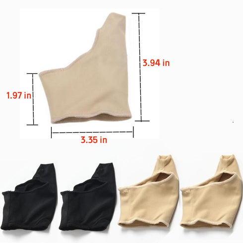 Bunion Foot Cushions,Bunion Correction Cushions,Bunion Corrector and Relief Sleeve Set with Gel Pads, Bunion relief,Bunion support,for Men and Women 4 Piece Set Medium Size, Black/Yellow