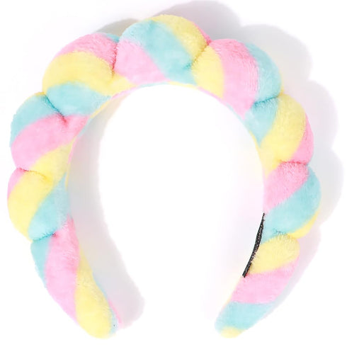 Spa Headbands for Women, Puffy Terry Cloth Hairband for Washing Face or Makeup, Skin Care Accessories for Girls