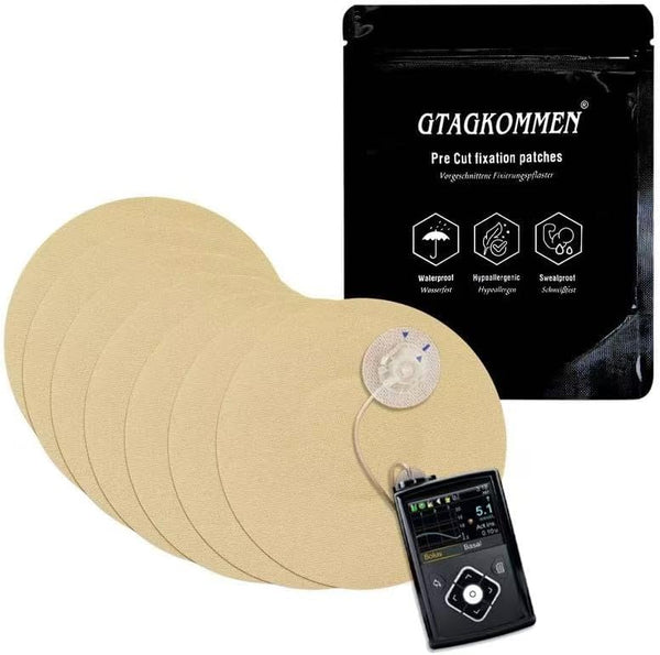 20Pack Universal Adhesive Patches for CGM and Insulin Pumps, Waterproof Pre-Cut Tape Protects Sensors for 7 Days