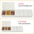 sanderala Extra Large 2Pack Weekly Pill Organizer, 7 Days Travel Daily Pill Box for Fish Oil, Calcium Tablets,