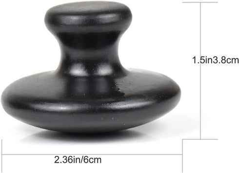 Set 2 Natural Bian Stone Massage Stones - of Mushroom-Shaped Hot Rocks