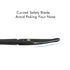 LIVINGO 3.75" Premium Nose Hair Scissors, Curved Safety Blades with Rounded Tip for Facial Hair Trimming