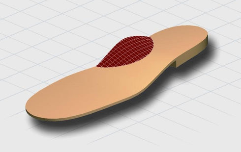 pedag Step Arch Support Inserts, Durable Foot Arch Support for Flats, Self-Adhesive, Tan, X-Large 3 Count