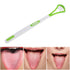 Meyrwoy Tongue Scraper Tongue Cleaning Brush Scraping Tools Scrubber for Healthy Care Mouth Hygiene Green