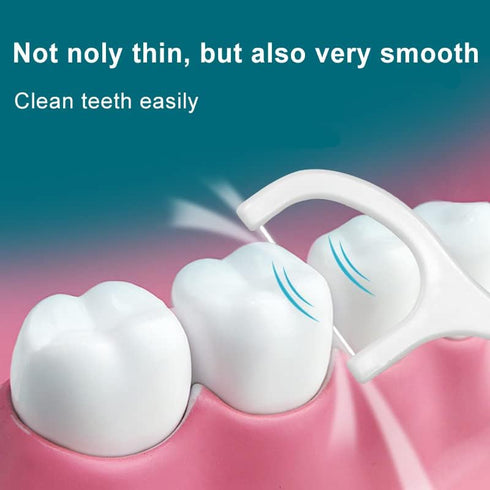400pcs SHINEMOON Dental Floss Picks, Travel Pack for Easy Grip, Prevent Tooth Decay & Gum Disease (8-Boxes)