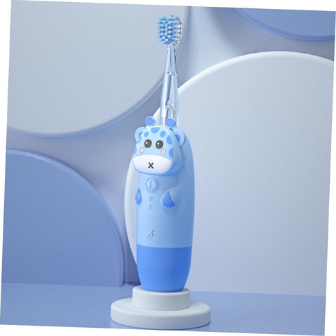 SECFOU Sonic Electric Toothbrush with Soft Bristles Ergonomic Toothbrush for Ages Cartoon with Replacement Heads USB