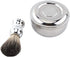 Men's Shaving Brush Set, Professional Shaving Tool Kit with Alloy Mug Bowl and Faux Hair Brush